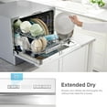 thumbnail image 3 of Midea Countertop Dishwasher, 6 Place Settings, 8 Wash Programs, Power Wash, Easy Install, Silver, 3 of 7