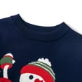 thumbnail image 4 of URMAGIC 2-7T Child Boy Girl Merry Christmas Snowman Sweater Striped Knit Pullover, 4 of 6