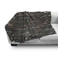 thumbnail image 3 of Fishing Theme Soft Flannel Fleece Blanket, Pattern of Nautical Elements with Fish Fisherman Lures Trees Rods, Cozy Plush for Indoor and Outdoor Use, 50" x 60", Dark Taupe Multicolor, by Ambesonne, 3 of 6