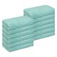 thumbnail image 1 of Juego de toallas de algodón REGALWOVEN, toalla de confort, toalla facial esencial para baño, verde, 12, 1 of 7