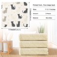thumbnail image 6 of Yayeee 6 Pack Kitchen Dish Cloths Set for Washing Soft Drying Absorbent Microfiber Towels, Black Cute Cats, 6 of 9