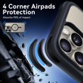thumbnail image 4 of for iPhone 15 Pro Case, Compatible with Magsafe, Yellowing Resistant, -Grade Drop Protection, Shockproof Phone Case for Apple iPhone 15 Pro 2023 Black, 4 of 17
