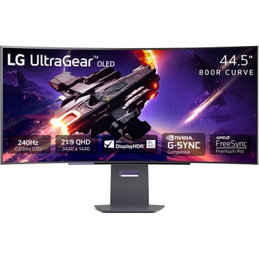 LG 45 inch UltraGear 1440p 240 Hz OLED Curved Gaming Monitor