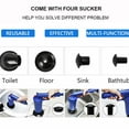 thumbnail image 4 of Power Toilet Plunger Set Drain Clog Remover Tool Drain Snake Tub Drain Cleaner Opener Air Drain Blaster Gun Bellows Plunger for Sink Bath Toilets Bathroom Shower Kitchen Clogged Pipe Bathtub, 4 of 5