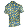 thumbnail image 2 of joogoo Cartoon Cute Ducks Blue Pattern Men's Cycling Jerseys Mountain Bike Short Sleeve Tops S, 2 of 7
