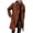 Wine #15, variant on Men's Trench Coat Notched Lapel Belted Windbreaker Long Jacket Windproof Comfortable Durable Overcoat, M
