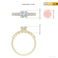 thumbnail image 5 of ANGARA Natural 0.75 Ct. Diamond Classic Engagement Ring in 14K Yellow Gold for Women (Ring Size: 12), 5 of 10