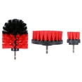 thumbnail image 5 of Etereauty 3Pcs Durable Nylon Drill Cleaning Brush Attachments Multifunction Power Scrubber Brush Drill Attachment Kit for Car Tile Grout Flooring Brick Ceramic Marble Bathroom Cleaning (Red), 5 of 6