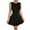 Black, variant on Ruffle Midi Dresses For Women Casual Daily Crew Neck Sleeveless Solid Color Pleated Short Dresses for Women Trendy Black M
