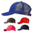 thumbnail image 3 of Skymirror Women Anti Sun Mesh Adjustable Outdoor Sports Ponytail Hat Cotton Baseball Cap, 3 of 8