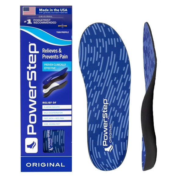 Insoles PowerStep Original Negro Alivio de Dolor de Arco para Hombres y Mujeres multicolor