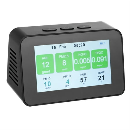 

fnhpitd Temperature Humidity Mete Monitor With & Quality Air Home Electronic Accessories