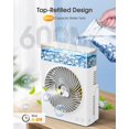 thumbnail image 3 of Ventilador portátil JINLICTE de 8 pulgadas con capacidad de nebulización, 600 ml, 0,6 kg, batería USB, 3 of 8