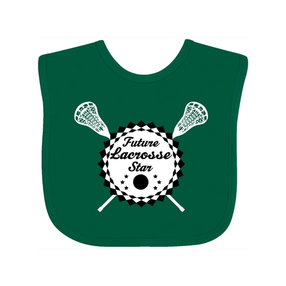 Inktastic Future Lacrosse Star childs Boys or Girls Baby Bib