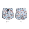 thumbnail image 5 of Lsque Rose Flowers Printed Women's Running Shorts with Liner Pockets,Elastic Quick Dry Workout Athletic Gym Yoga Shorts,Womens High Waist Shorts-XX-Large, 5 of 9