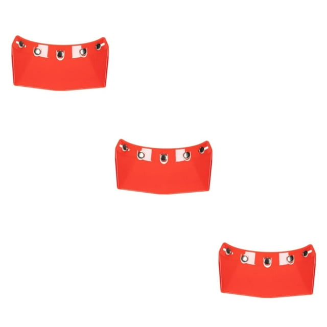 Transemion for Visor Peak 5-Snap Open Face Spare Parts Replaces Red Type A 3Set