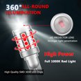 thumbnail image 5 of FAXCARS 921 912 LED Bulbs Center High Mount Stop Third Brake Light 1000K Red Bed Cargo Light 6500K White Combo Kits for Ram Silverado F150 F250 F350 Sierra, CANBUS Error Free Anti Hyper Flash, 5 of 6