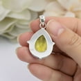 thumbnail image 4 of SATYAVIE JEWELLERY Handamade Vintage Silver Oxidized 925 Sterling Silver Lemon Quartz Pendant – Stunning Yellow Gemstone Jewelry for Women’s, 4 of 5