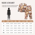thumbnail image 4 of Fotbe Colorful Seashells Pattern Long Sleeve Pajama Set for Women,Sleepwear Set,2-piece Loungewear Set,Soft PJs Comfy Nightwear with Pockets -X-Large, 4 of 7