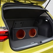 QPower 12 Inch Heavy-Duty Dual Sealed Vehicle Subwoofer Enclosure