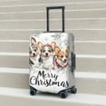thumbnail image 5 of Travel Luggage Cover Protector - Christmas Corgi Snowflakes Anti-Scratch Suitcase Covers Fits 18-32 Inch Luggage, 5 of 5