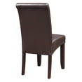 thumbnail image 4 of Parsons Dining Chair with Antique Bronze Nail Heads in Cocoa Faux Leather, 4 of 7