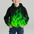 thumbnail image 2 of Eltusu Boys Winter Hoodies, Long Sleeve Pullover Comfort Printed Warm Sweatshirts Green Size 5-6 T, 2 of 5