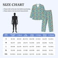 thumbnail image 4 of Yiaed Artoon Transport Print Men’s Pajamas Set - Long Sleeve Button Down Sleep Shirt and Pajama Bottoms Sleepwear Set Mens Pjs Sets Men's Pajama Bottoms-XX-Large, 4 of 7