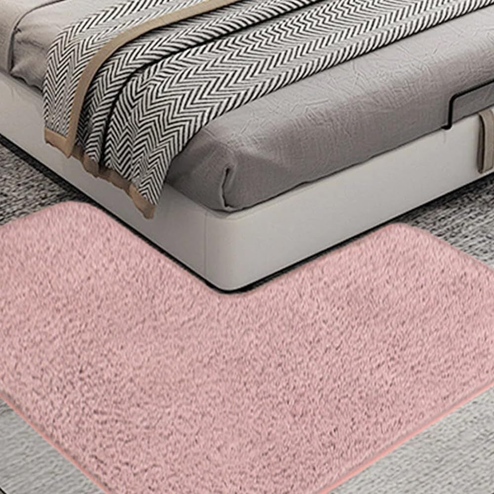 L-Shaped Bath Mat, Corner Bath Mat, Washable Carpet,Water Absorbent Soft Bath Rug, Non-Slip Floor Mats for Bathroom Bedroom Kitchen Living Room