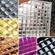 thumbnail image 2 of pieza de mosaico de cristal dorado, azulejos decorativos para exhibición de KTV, decoración para el hogar y la oficina, mosaico nórdico para cocina, pegatina de pared, decoración de habitación, 2 of 5