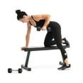 Weider Traditional Flat Bench with a Sewn Vinyl Seat, 460 lb. Weight