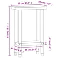 thumbnail image 4 of vidaXL Table de Cuisine 55x30x85 cm Acier Inoxydable, 4 of 5