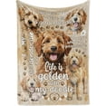 thumbnail image 2 of Goldendoodle Blanket Gifts for Goldendoodle Lover & Owner, Goldendoodle Gifts for Women & Men, Blanket for Goldendoodle Dog Mom & Dad, Soft Flannel Blanket, 60 x 50 inches, 2 of 6