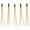 Green Wire, variant on BambooMN - Bamboo Trident Picks - Silver Wire - for Catered Events, Holidays, Restaurants or Party Supplies - 3.5" - 100 Pieces