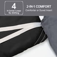 thumbnail image 2 of Sasttie Queen Comforter Set Black, 3 Piece Solid Bedding for All Seasons, Soft and Breathable Down Alternative Bed Set with 2 Pillowshams, 2 of 9