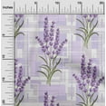 thumbnail image 1 of oneOone Cotton Jersey Light Purple Fabric Leaves & Flowers Floral Sewing Craft Projects Fabric Prints By Yard 58 Inch Wide, 1 of 4