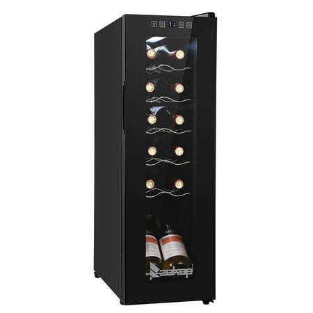 GoDecor Countertop Wine Cooler - Freestanding Compact Mini Wine Fridge...