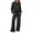 Black #4, variant on DORKASM Womens 2 Piece Sets Mock Neck Long Sleeve Tops Wide Leg Pants Lounge Set Vacation Travel Fall Outfits Tracksuit Khaki 2XL