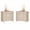 Beige, variant on Set of 2 Farmhouse 3-Drawer Nightstands, Large Wooden Bedside Tables, Wide Sofa Side End Tables with 3 Drawers, Chest of Drawers for Living Room and Bedroom, Beige, 34 Inches