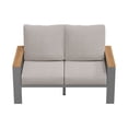 thumbnail image 6 of LazySunsets Aluminum Patio Furniture Set 2 Seats, Light Gray, 6 of 9
