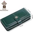 thumbnail image 3 of LAICAIW Women's Wallet Genuine Leather RFID Blocking Large Capacity Trifold Ladies Wallet, 3 of 6