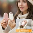 thumbnail image 4 of YIEMEEN Portable Magnetic Hand Warmers 2 Piece Set Fast Heating In 3Seconds 2000mAh Battery For Cold Weather Hiking Camping Gift, 4 of 9