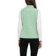 thumbnail image 3 of INSPIRE CHIC Chalecos de mujer con cuello alto, chaleco acolchado con cremallera, color verde polvo, 3 of 6