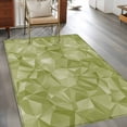 thumbnail image 2 of 2.7'x5' Area Rugs, Sage Green Geometric Indoor Outdoor Area Rug for Living Room Bedroom, Modern Stereotypic Abstract Art Washable Bathroom Rugs Kitchen Floor Carpet Mats Home Decor Aesthetic, 2 of 8