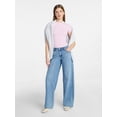 thumbnail image 2 of No Boundaries Cotton Stretch Jersey T-Shirt Bodysuit, Women’s XS-3XL, 2 of 5