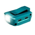 thumbnail image 1 of USB Charger Adapter with LED for Makita 14.4V-18V Li-ion Battery 2USB Interface with Type C, 1 of 10