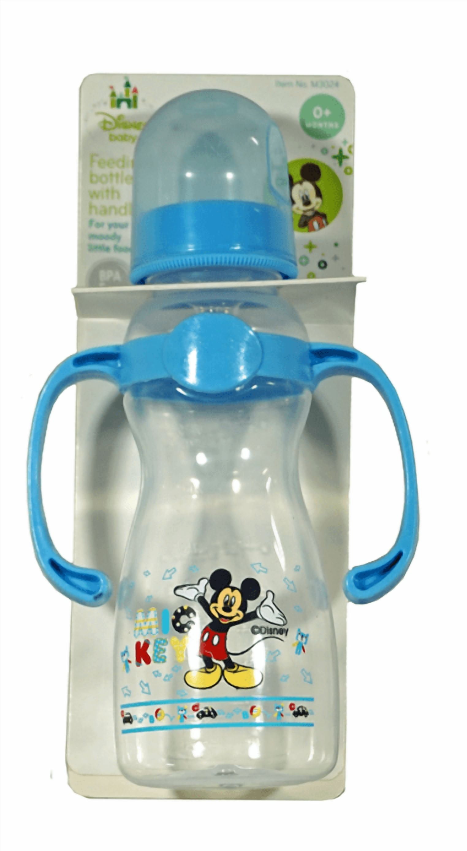 Set of 3 - Mickey Mouse Disney Baby Feeding Bottle with Handles