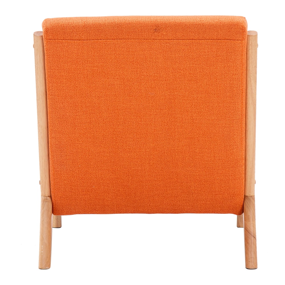 Kepooman Medieval-Style Leisure Armchair, Modern Fabric Lounge Chairs for Living Room Bedroom, Orange Kepooman Medieval-Style Leisure Armchair, Modern Fabric Lounge Chairs for Living Room Bedroom, Orange