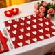 thumbnail image 4 of Decoraciones para San Valentín, adornos para San Valentín, regalos para San Valentín, manteles individuales con temática de San Valentín, manteles individuales para decoración de fiestas, manteles ind, 4 of 6