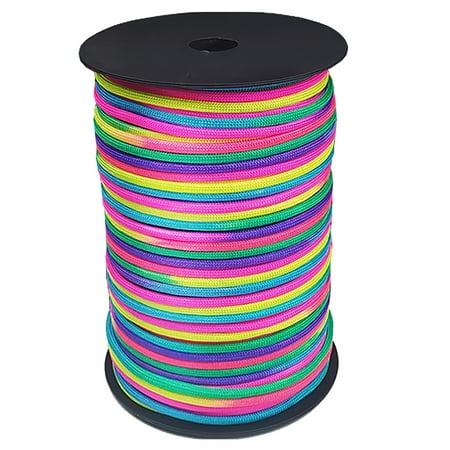 

3930inch Umbrella Cord Rainbow Line Replacement High Strength Polyester Rope for DIY Accessory Replacement Outdoor